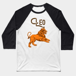 Leo ))(( Astrological Sign Zodiac Constellation Design Baseball T-Shirt